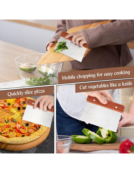 Raspador de Masa Acero Inoxidable FdcLixuvol 20x14cm