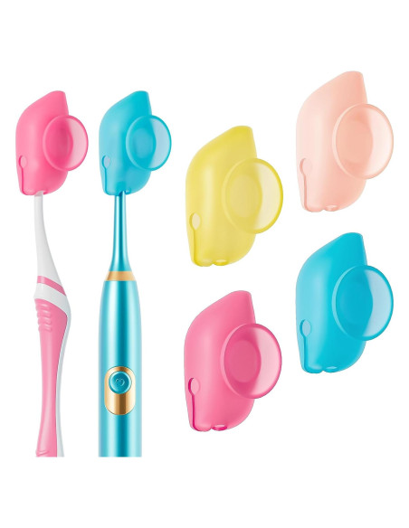 Cubiertas de Cepillo de Dientes Silicona Muslish 4 Piezas Azul
