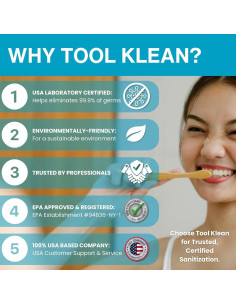 Desinfectante de Cepillos de Dientes Tool Klean UVC - Portátil 2
