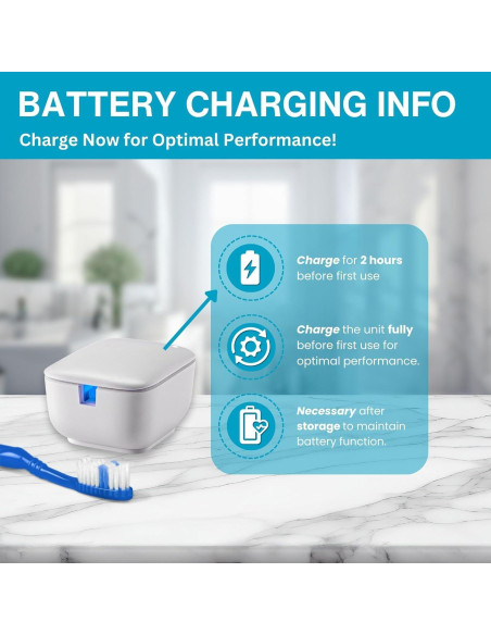 Desinfectante de Cepillos de Dientes Tool Klean UVC - Portátil