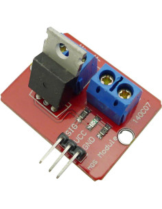 5 Módulos Controlador MOSFET IRF520 0-24V 5A PWM Ferwooh 2
