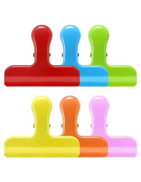 Clips para bolsas TONOS 3in - 6 colores Macaron