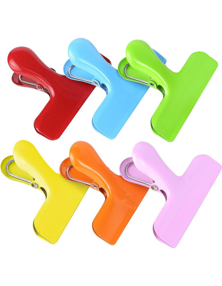 Clips para bolsas TONOS 3in - 6 colores Macaron