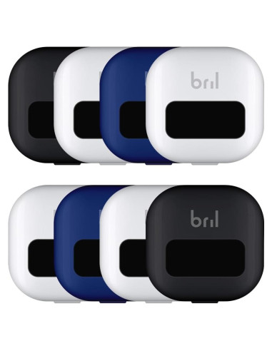 Limpiador de Cepillos de Dientes UV-C Bril, 8 Piezas, Portátil