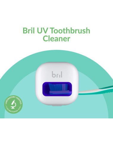 Limpiador de Cepillos de Dientes UV-C Bril, 8 Piezas, Portátil