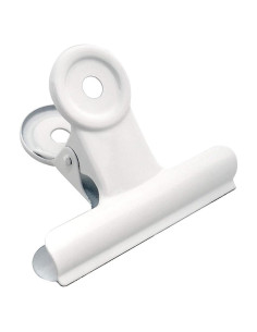Clips de Bull Grandes Coideal - Paquete de 12 Blancos 6,35 cm