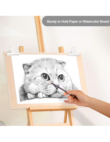 Clips de Bull Grandes Coideal - Paquete de 12 Blancos 6,35 cm