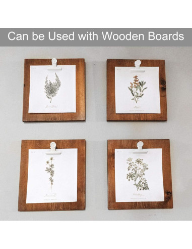 Clips de Bull Grandes Coideal - Paquete de 12 Blancos 6,35 cm