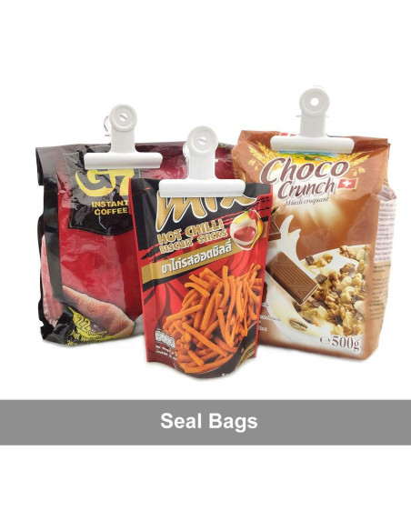 Clips de Bull Grandes Coideal - Paquete de 12 Blancos 6,35 cm