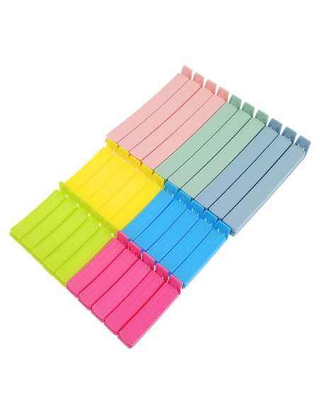 30 Clips de Sellado de Plástico Yarall para Alimentos