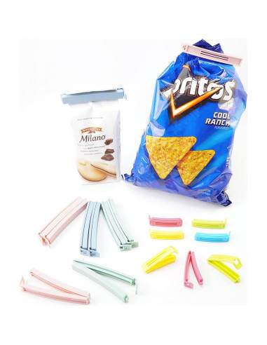 30 Clips de Sellado de Plástico Yarall para Alimentos