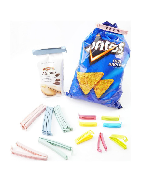 30 Clips de Sellado de Plástico Yarall para Alimentos