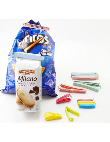 30 Clips de Sellado de Plástico Yarall para Alimentos