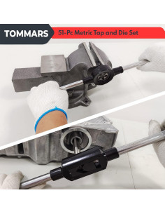 Juego de Machos y Matrices Métricos TOMMARS 51 Piezas M6 a M24 2