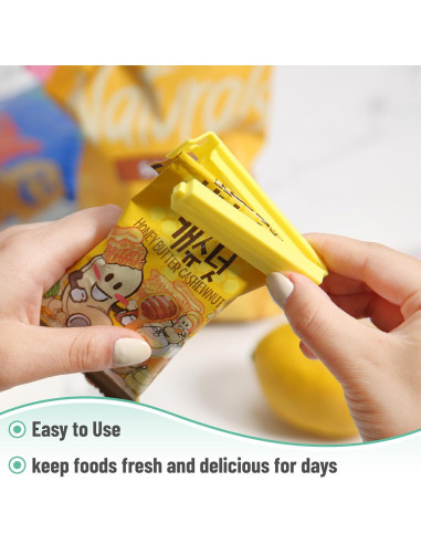 Clips para sellar bolsas de comida Mr. Pen, 32 piezas, 2 tamaños