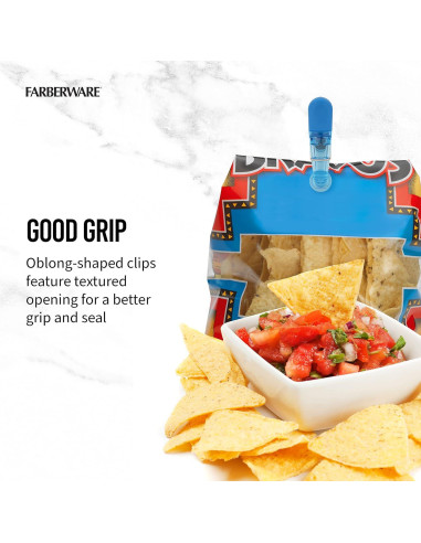 Juego de 15 Clips Magnéticos Farberware para Bolsas