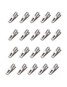 20 Clips de Metal para Ropa Kopida - Pinzas Reutilizables