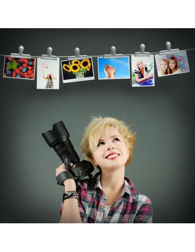 Paquete de 10 Clips de Bolsa Acero Inoxidable Danzix 3 y 4"