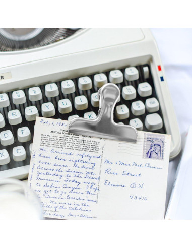 Paquete de 10 Clips de Bolsa Acero Inoxidable Danzix 3 y 4"