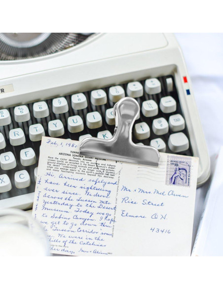 Paquete de 10 Clips de Bolsa Acero Inoxidable Danzix 3 y 4"