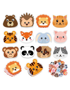 24 Clips para Bolsas de Alimentos Crtiin Animales 4 cm