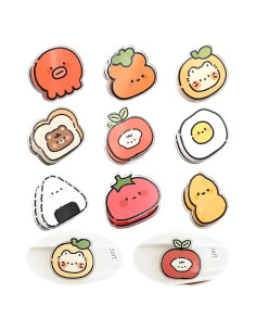 Set 9 Clips Selladores de Alimentos BieFuDan Acrílico