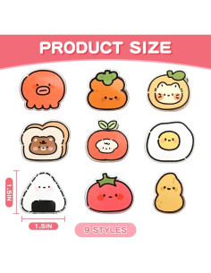 Set 9 Clips Selladores de Alimentos BieFuDan Acrílico 2