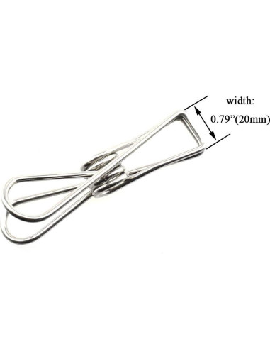 Pinzas de Ropa HAHIYO Acero Inoxidable 14 Piezas 8,64 cm