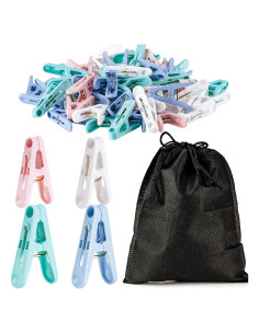 Pinzas de Plástico Coloridas 60 PCS 5,08 cm ZYB22