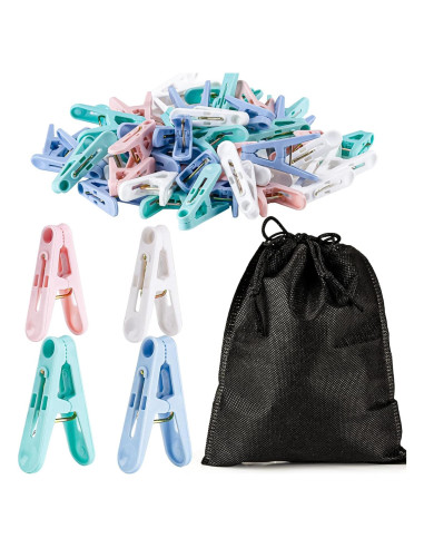 Pinzas de Plástico Coloridas 60 PCS 5,08 cm ZYB22