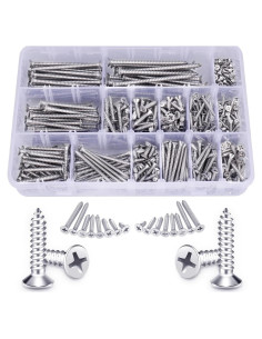 Kit de Tornillos Autoperforantes Kssvzz 520PCS Acero Inoxidable