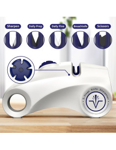 Afilador de cuchillos Homly 5 en 1 con diamante y cerámica 2