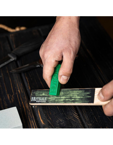 Kit de Afilar Cuchillos Hutsuls - Cuero Genuino 19,3 cm