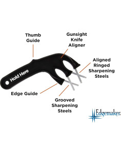 Afila Cuchillos Edgemaker EDM331B Pro Negro Acero 2