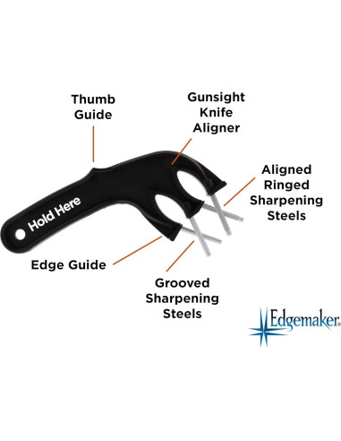 Afila Cuchillos Edgemaker EDM331B Pro Negro Acero
