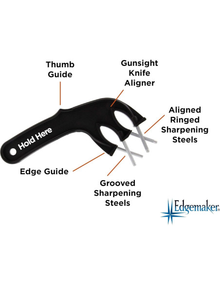 Afila Cuchillos Edgemaker EDM331B Pro Negro Acero