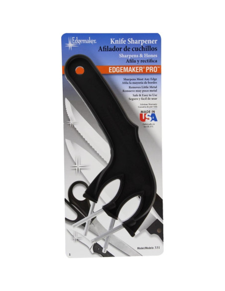 Afila Cuchillos Edgemaker EDM331B Pro Negro Acero
