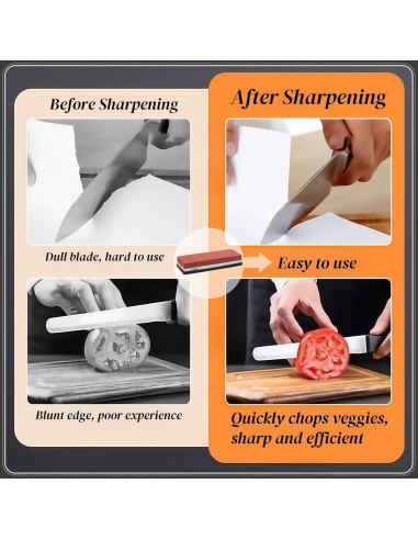 Piedra de Afilado Bellairis 3000/8000 Grit con Base Antideslizante