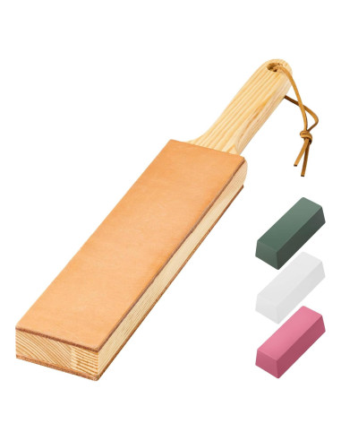 Strop de Afilado Doble Lado Angerstone 35,56x5,08cm Cuero