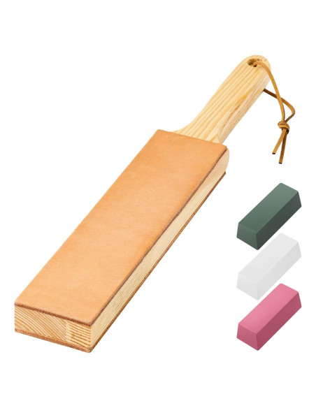 Strop de Afilado Doble Lado Angerstone 35,56x5,08cm Cuero