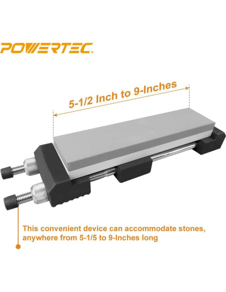 Soporte para Piedra de Afilado POWERTEC 71013 Ajustable 14-23 cm