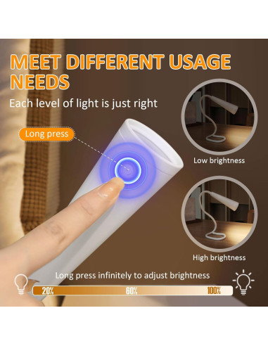 Luz LED de Lectura Cheerio C13-Light 3 Colores 1200mAh