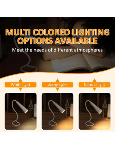 Luz LED de Lectura Cheerio C13-Light 3 Colores 1200mAh