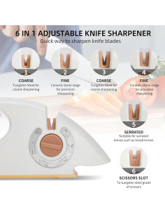 Afilador de cuchillos multifuncional para cocina 272g 2