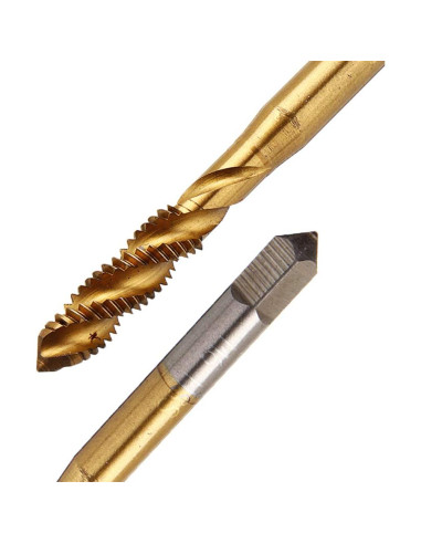 Juego de 9 Brocas de Rosca Titanio Yakamoz HSS M2 a M12