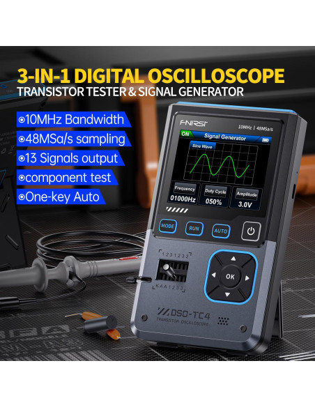 Osciloscopio Digital DSO-TC4 10MHz 48MS/s Generador de Señal