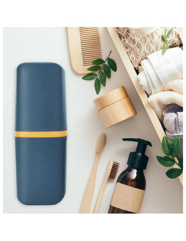 Estuche de Cepillo de Dientes SietDESEO Azul Marino 20cm