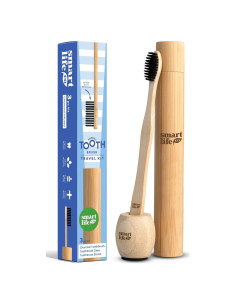 Cepillo de Dientes de Bambú SmartLifeco - Set de Viaje Ecológico