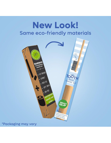 Cepillo de Dientes de Bambú SmartLifeco - Set de Viaje Ecológico