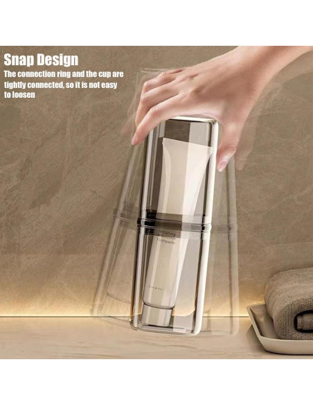 Estuche de viaje para cepillo de dientes FQDGTFA 2 compartimentos